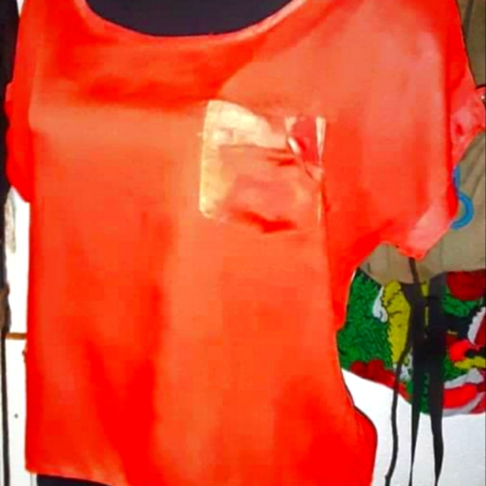 Orange blouse